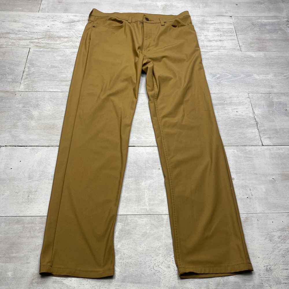 Levis 511 Slim Fit Pants Mens 34x32 Gold Engineered for Movement Chino A9213
